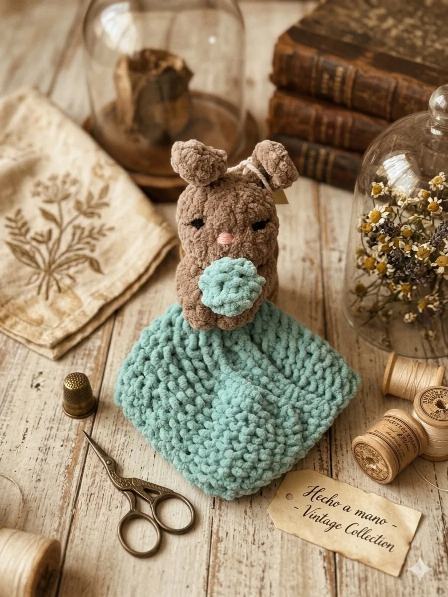 Mantita de apego de crochet